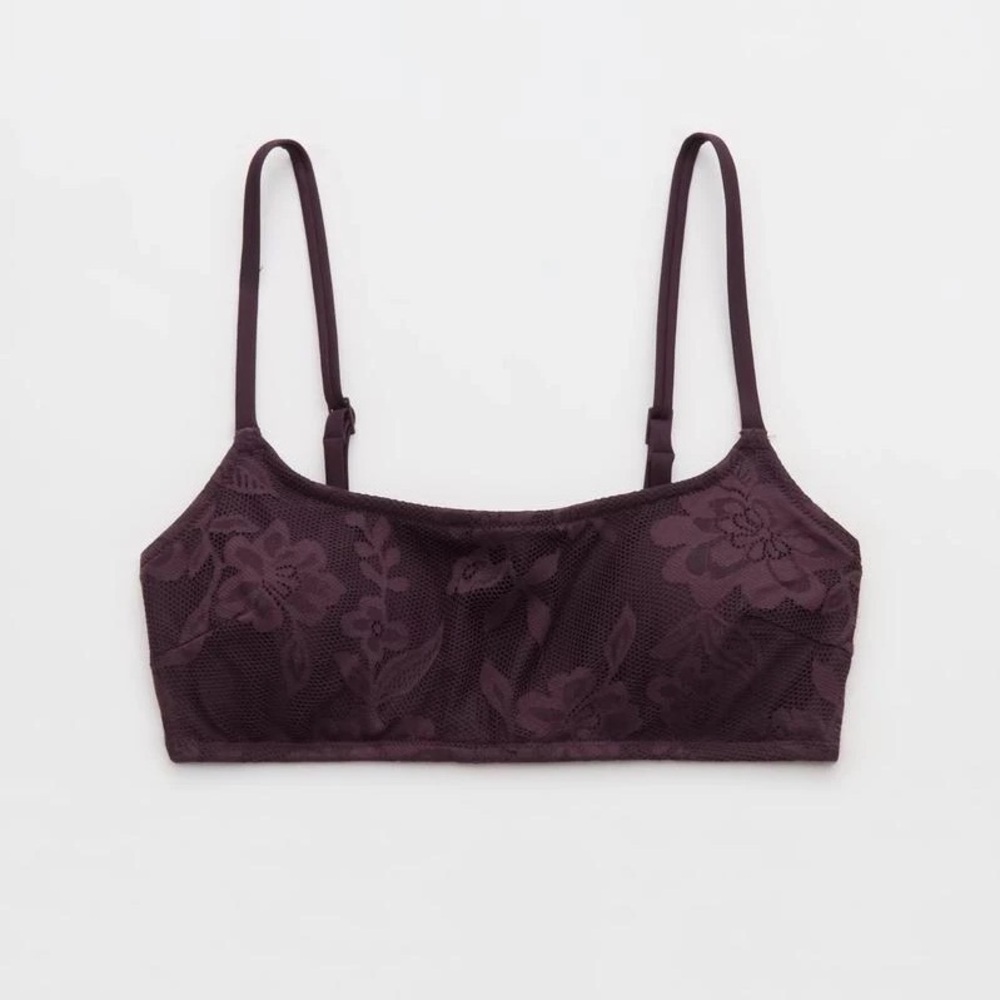 Aerie American eagle The Dipper bikini top brown lace 
Brand NWT never worn